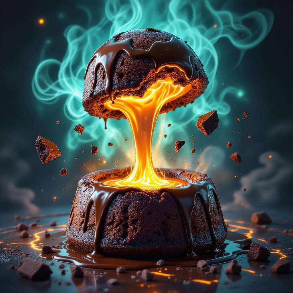 Chocolate Lava Cake Rises from Magical Dough Sphere