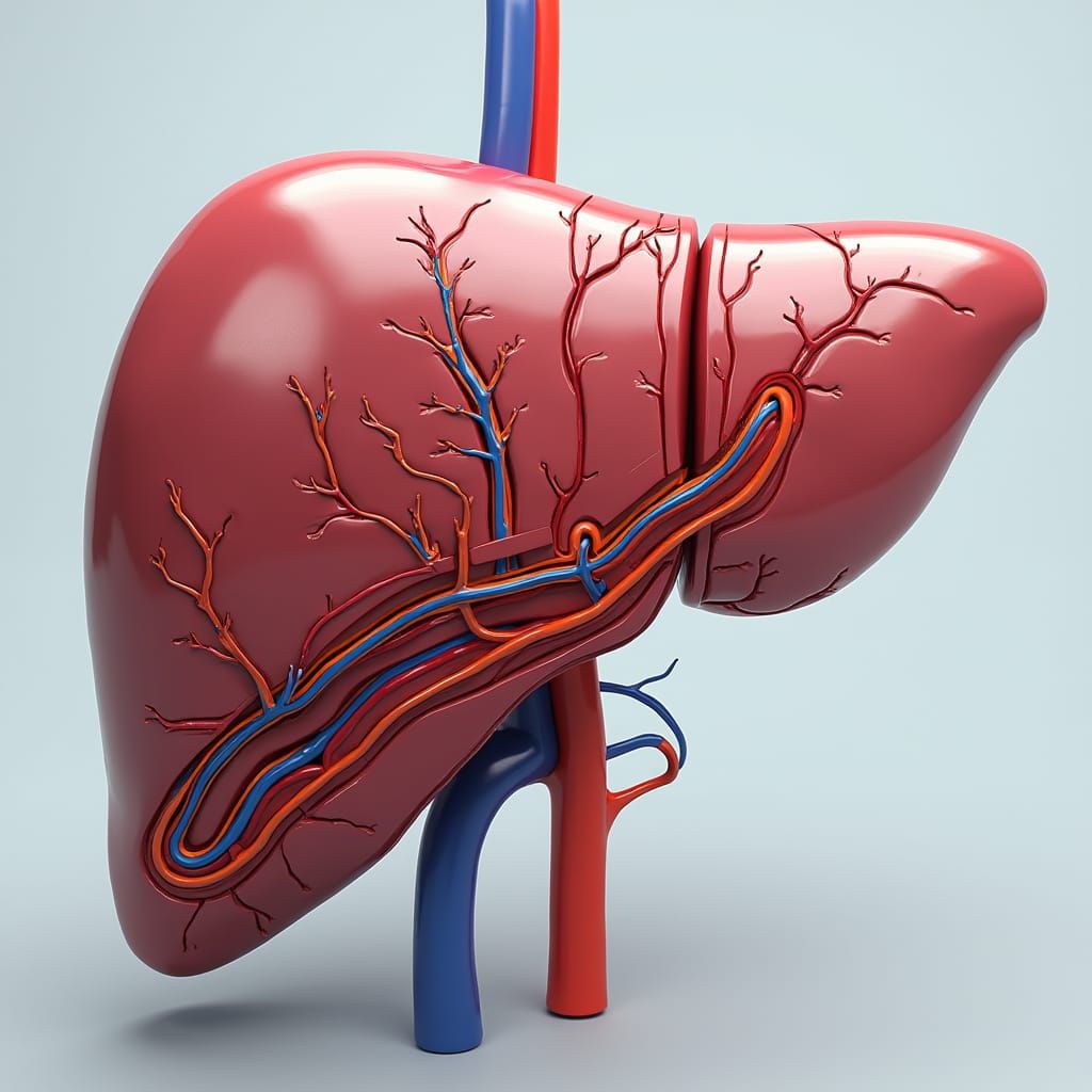 Liver Anatomy: 3D Illustration of Couinaud Segments