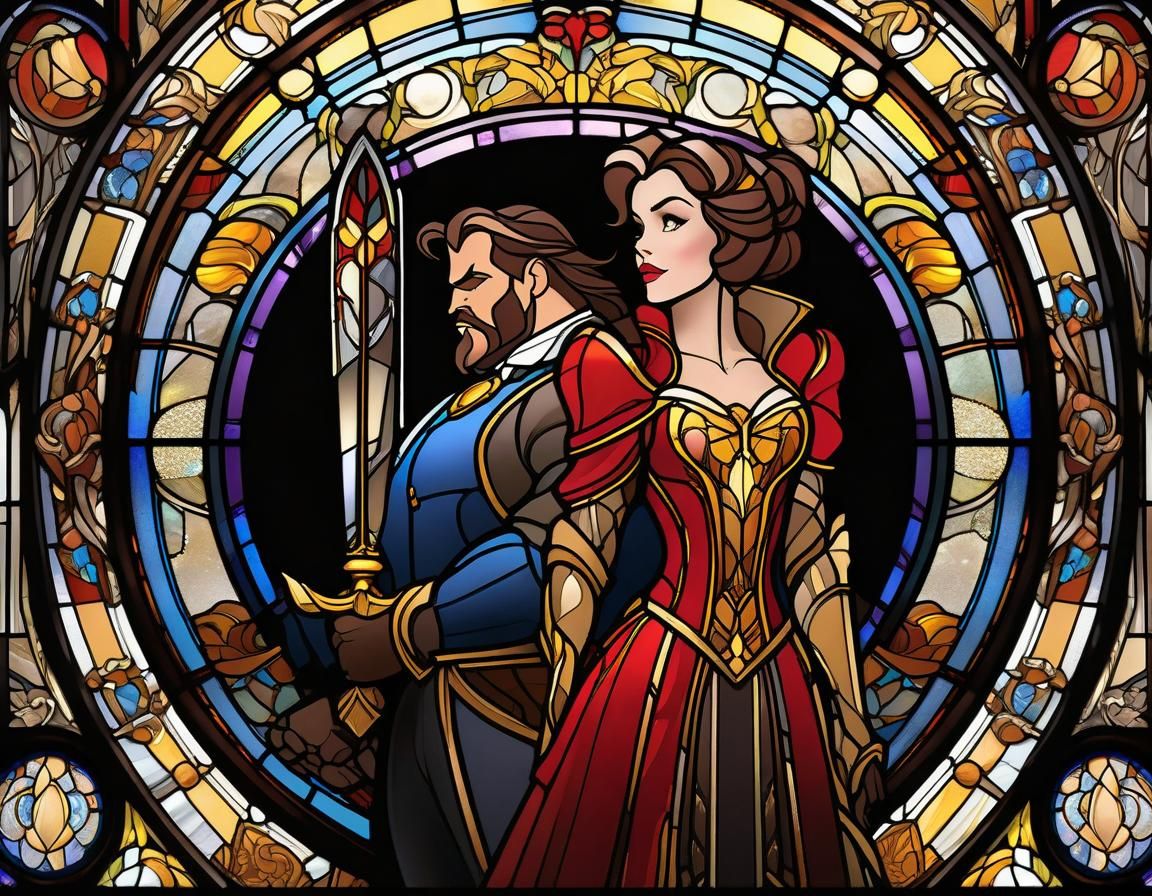 Stained Glass Warriors: Beauty and the Beast