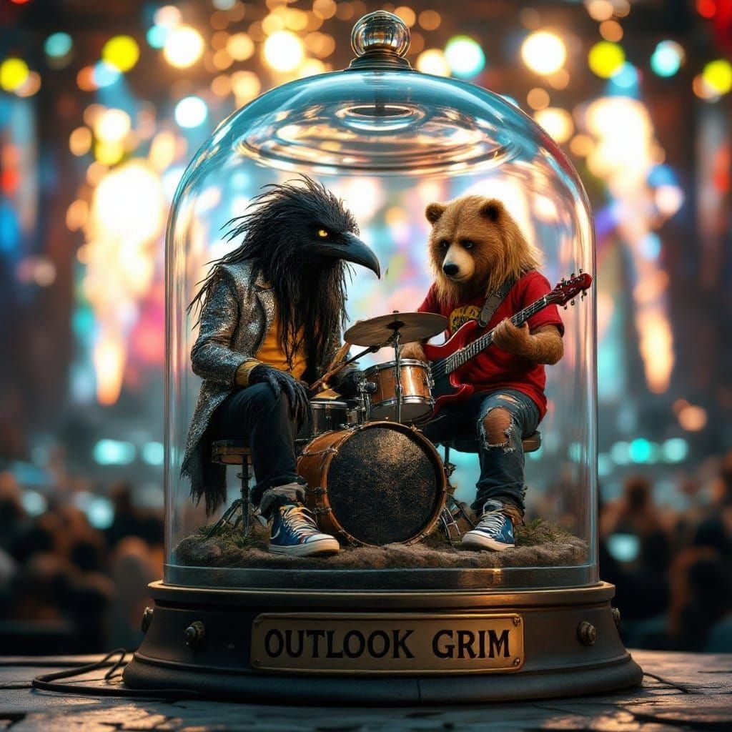 Hyperrealistic Terrarium Scene in Macrophotography Style