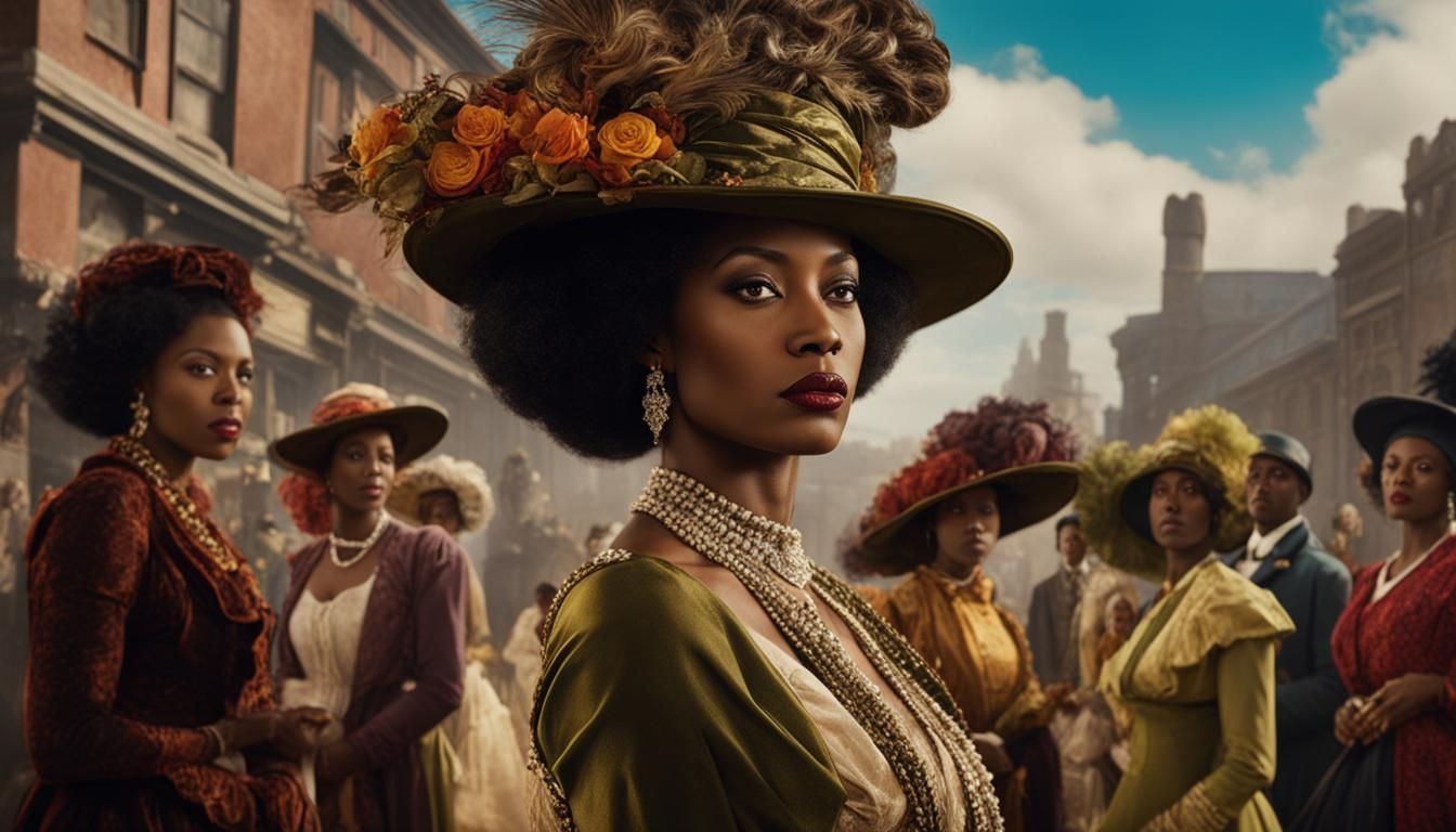 African-American Woman Portrait in Early 20th Century Style