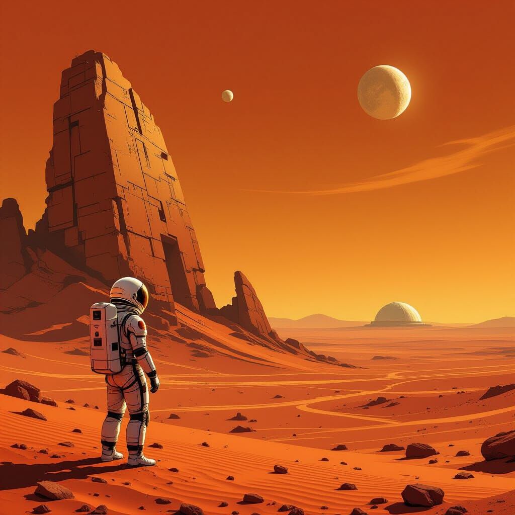 Astronaut Discovers Ancient Alien Ruin on Mars