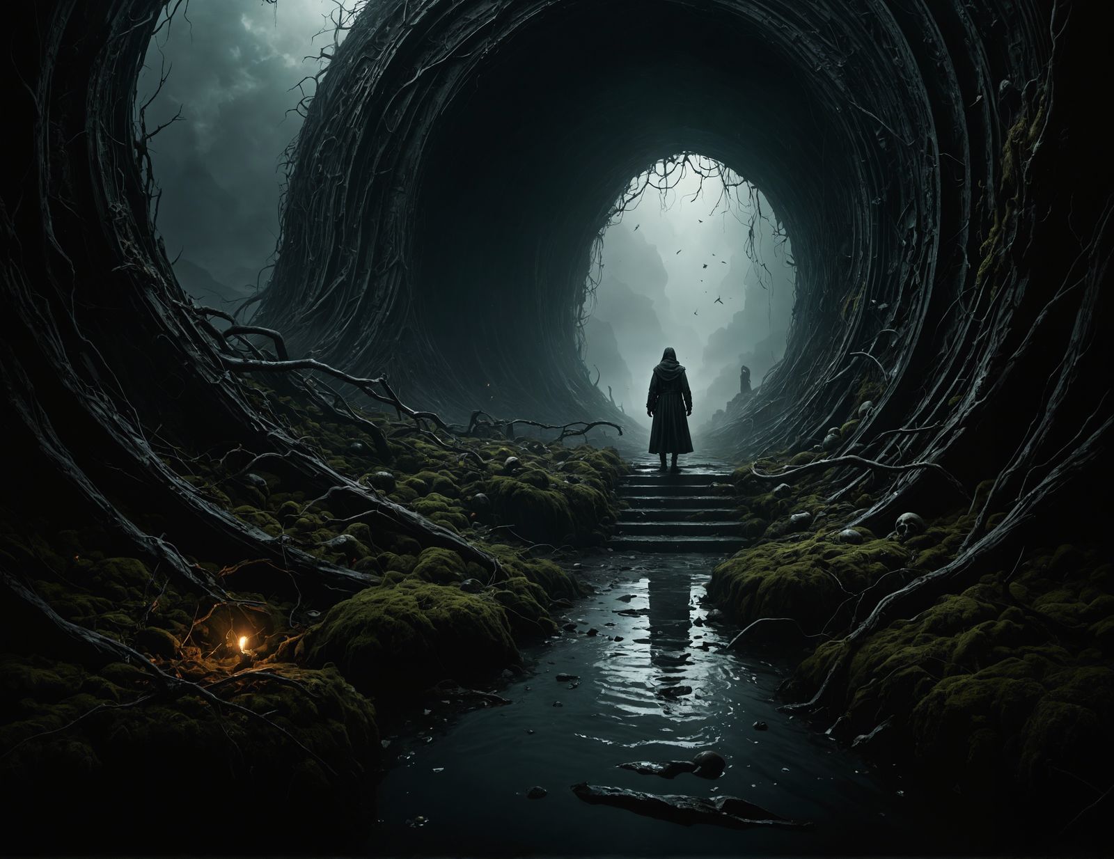 Surreal Hallucinations: A Dark and Spine-Chilling Trip