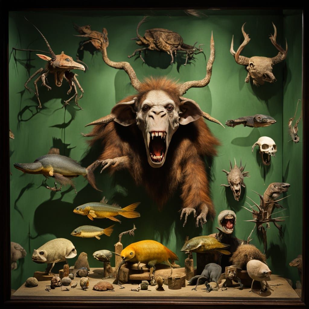 Renaissance Curiosities in a Cryptid Taxidermy Museum