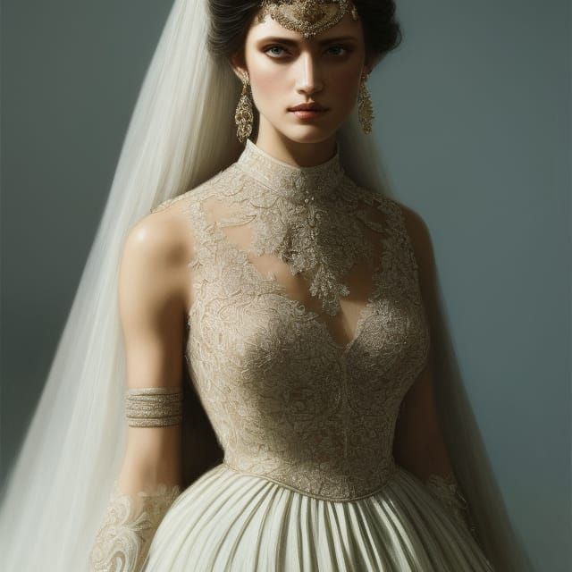 Rubenesque Woman Portrait with Dramatic Lighting