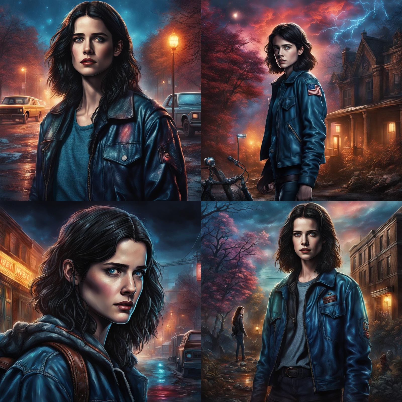 90s Grunge Portrait in The Last of Us Style