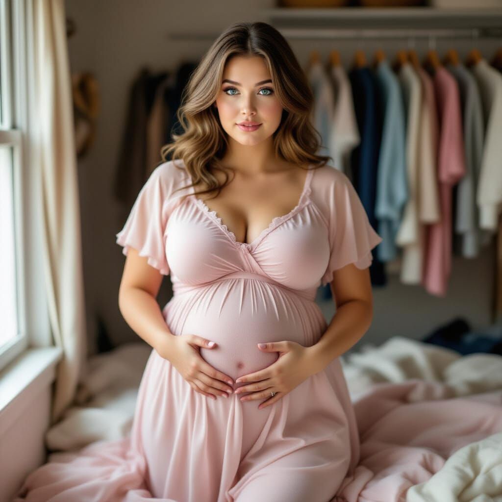 Plump Woman Shocked by Wardrobe Malfunction