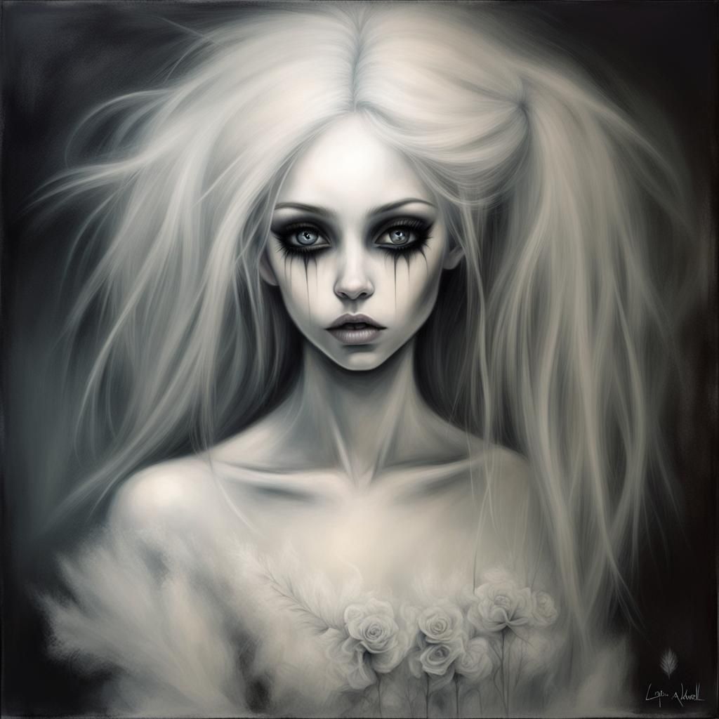 Surreal Portrait in Dark Macabre Style