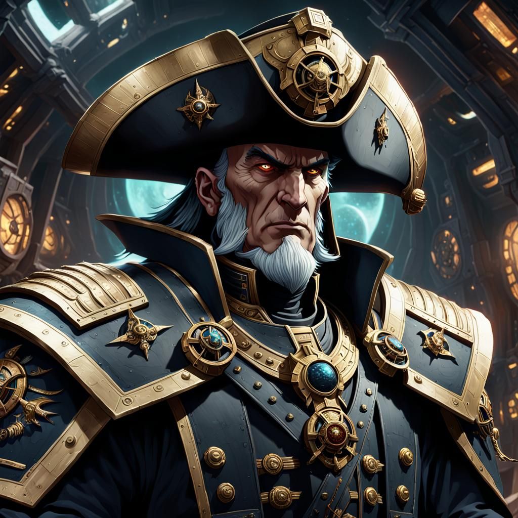 Warhammer 40k Young Admiral in Space