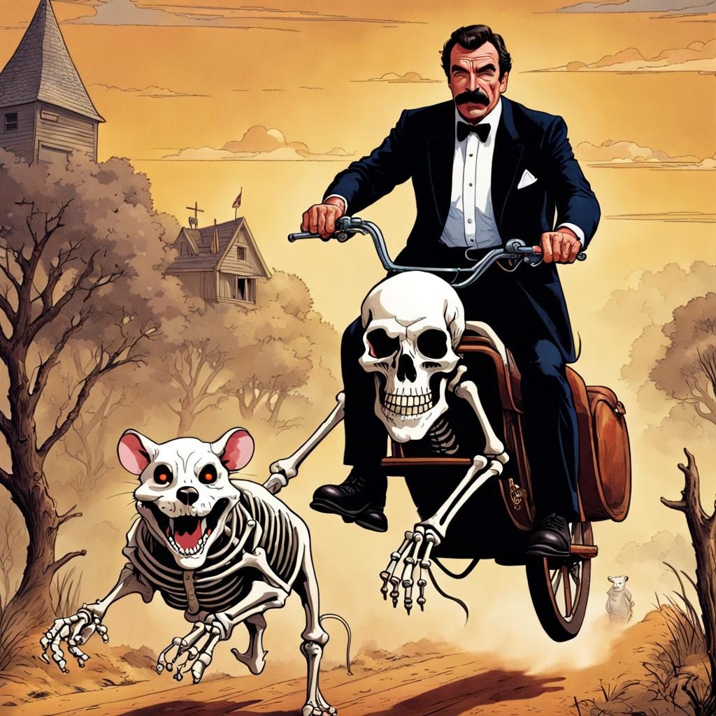Tom Selleck Skelly Belly Boney