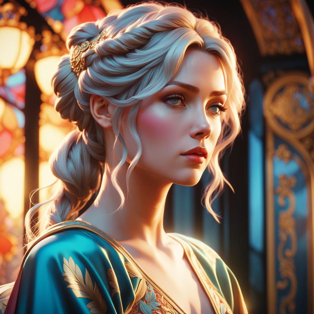 Heroic Portrait in Stunning Hyper-Realistic Style