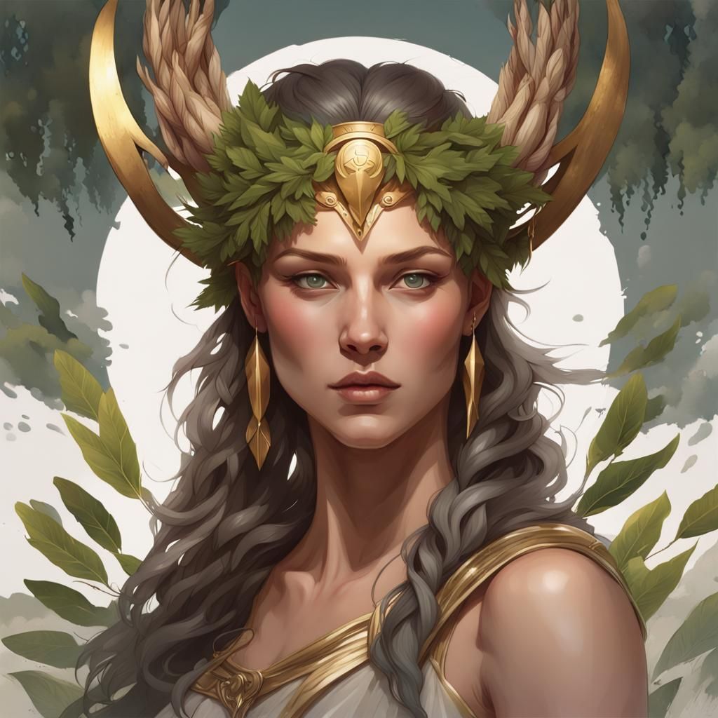 Artemis: Goddess of the Hunt, Hyperdetailed Portrait
