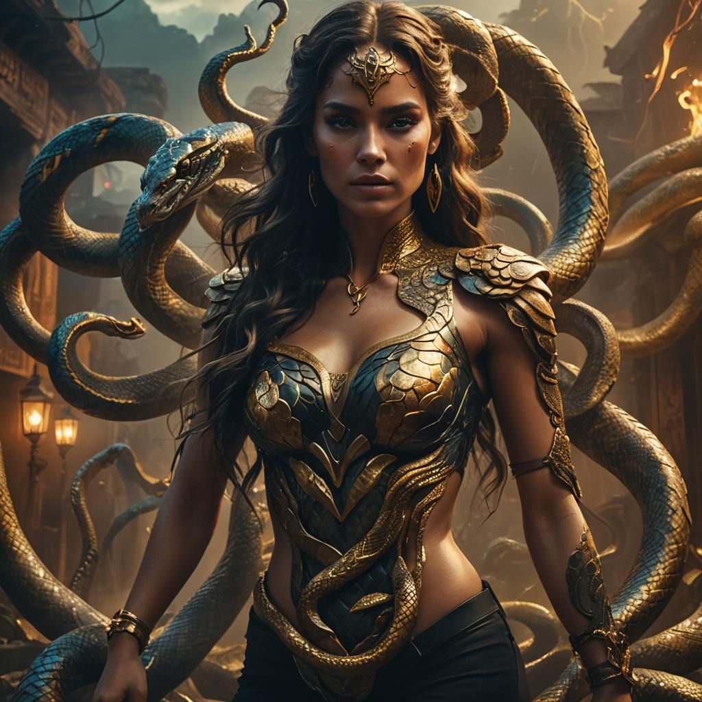 Epic Cinematic Cobra Goddess