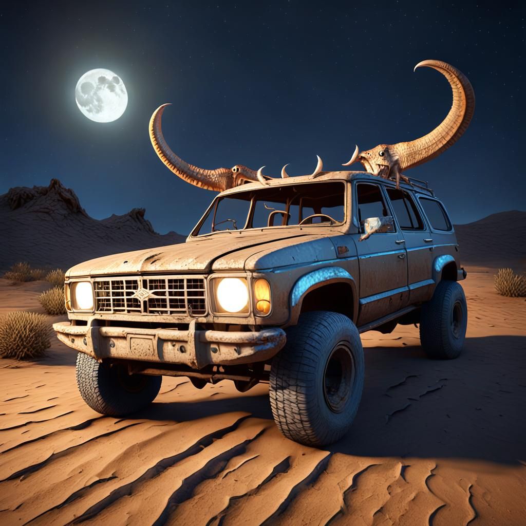 Giant Gecko in Desert, 3D Game Art