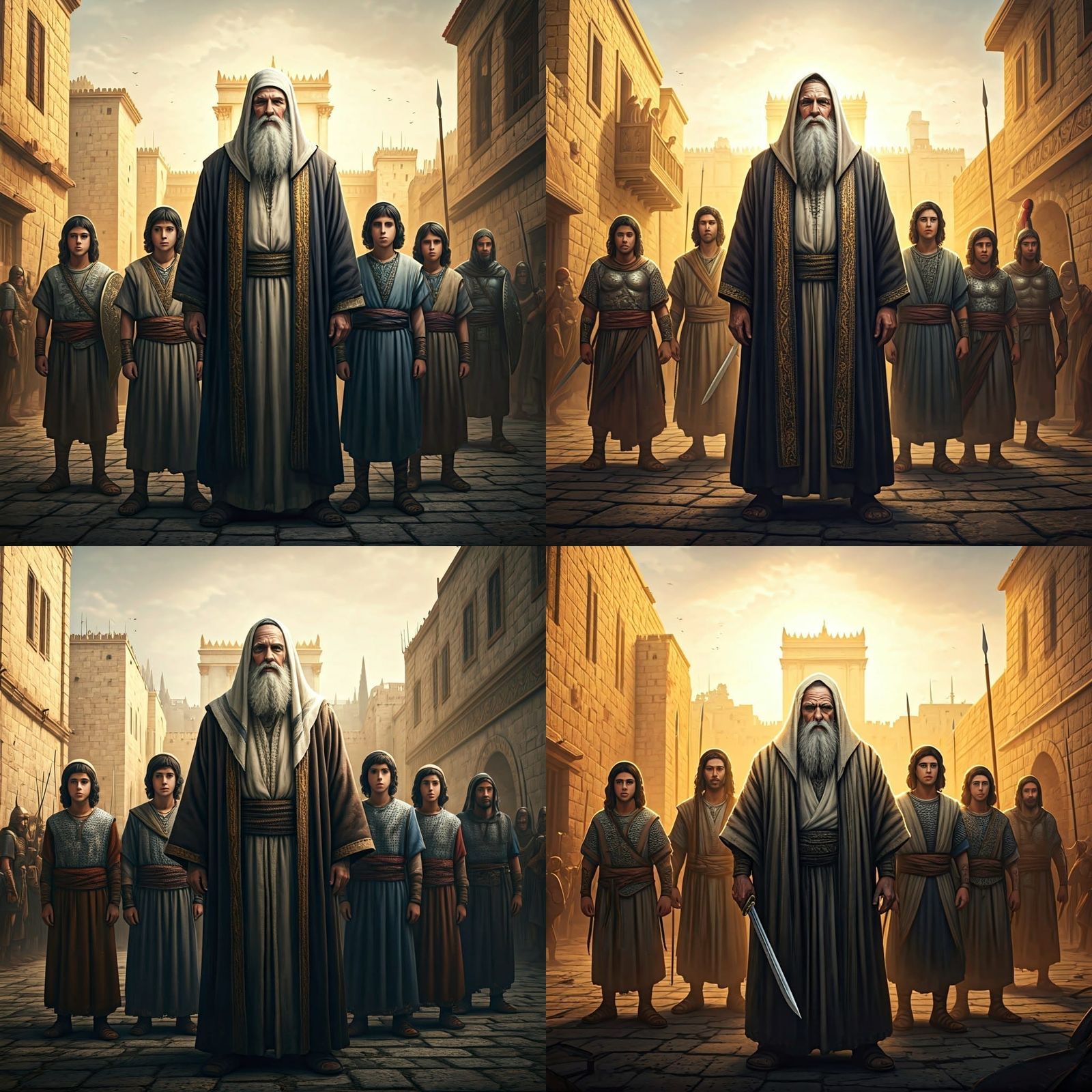 Maccabees Stand Firm Against Greek Invasion in Ancient Jerus...