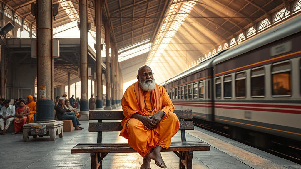 Yogi Adityanath at Prayagraj Station in Natural Light