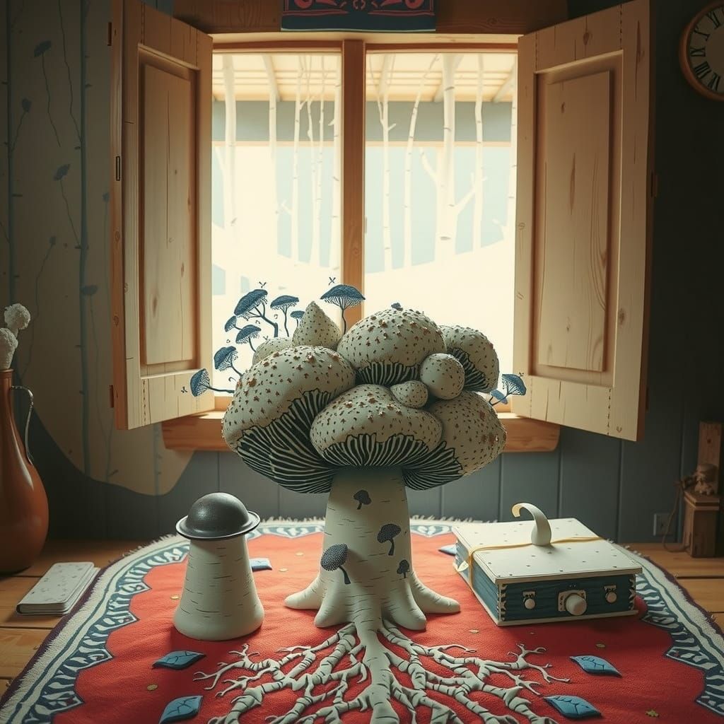 Whimsical Wood Cabin in a Swedish Forest