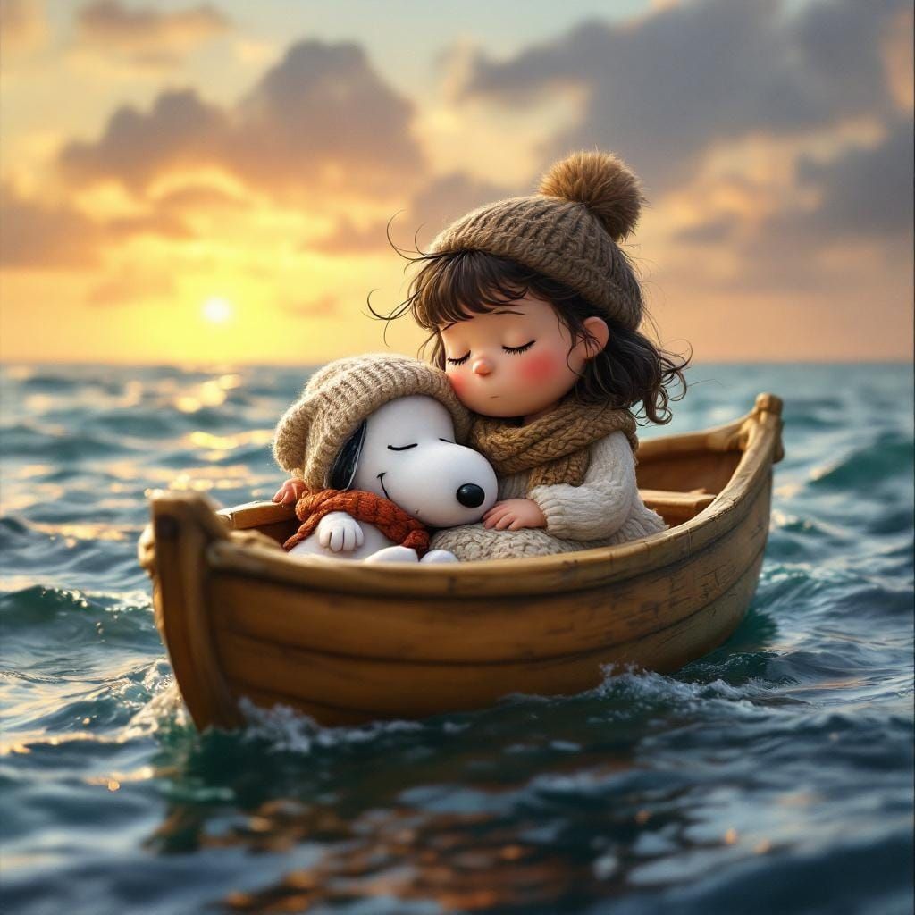 Linus and Snoopy's Ocean Dream, Whimsical Style