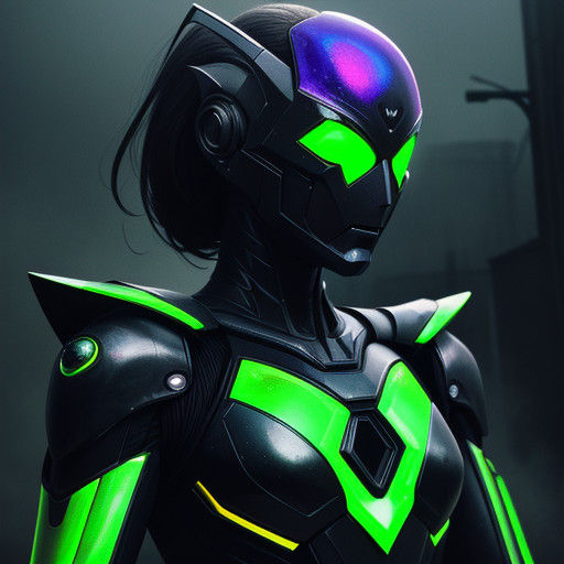 Cyberpunk Goddess of D'Vorah as Kamen Rider