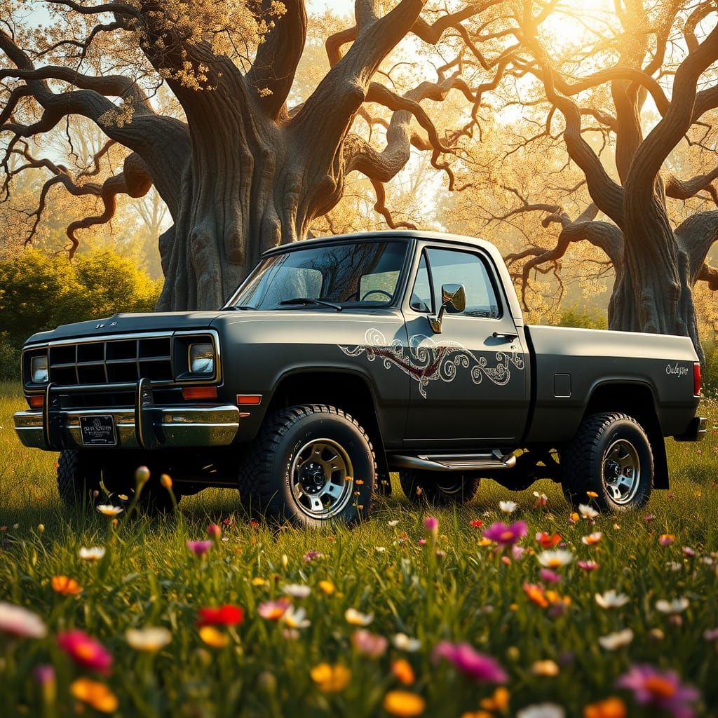 Enchanted 1994 Dodge Ram Fairy Edition in Celtic-Inspired Fa...