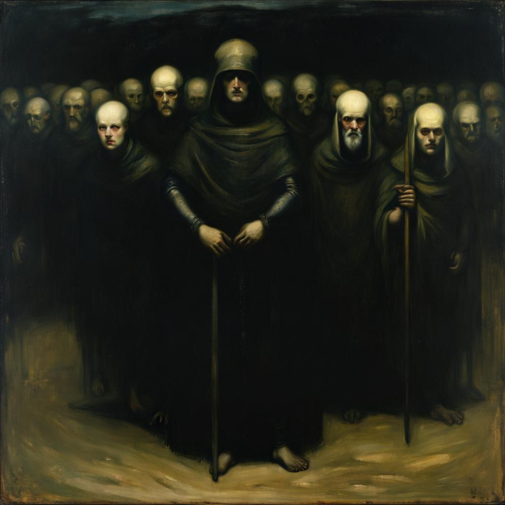 Grimdark Portrait in the Style of Old Masters