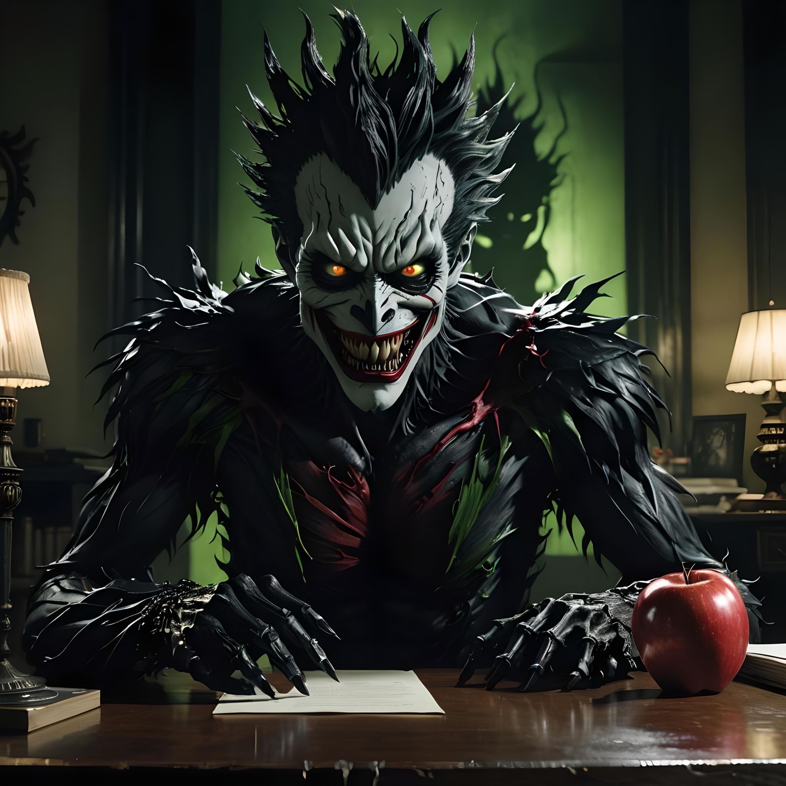 Hyperrealistic Ryuk from Death Note