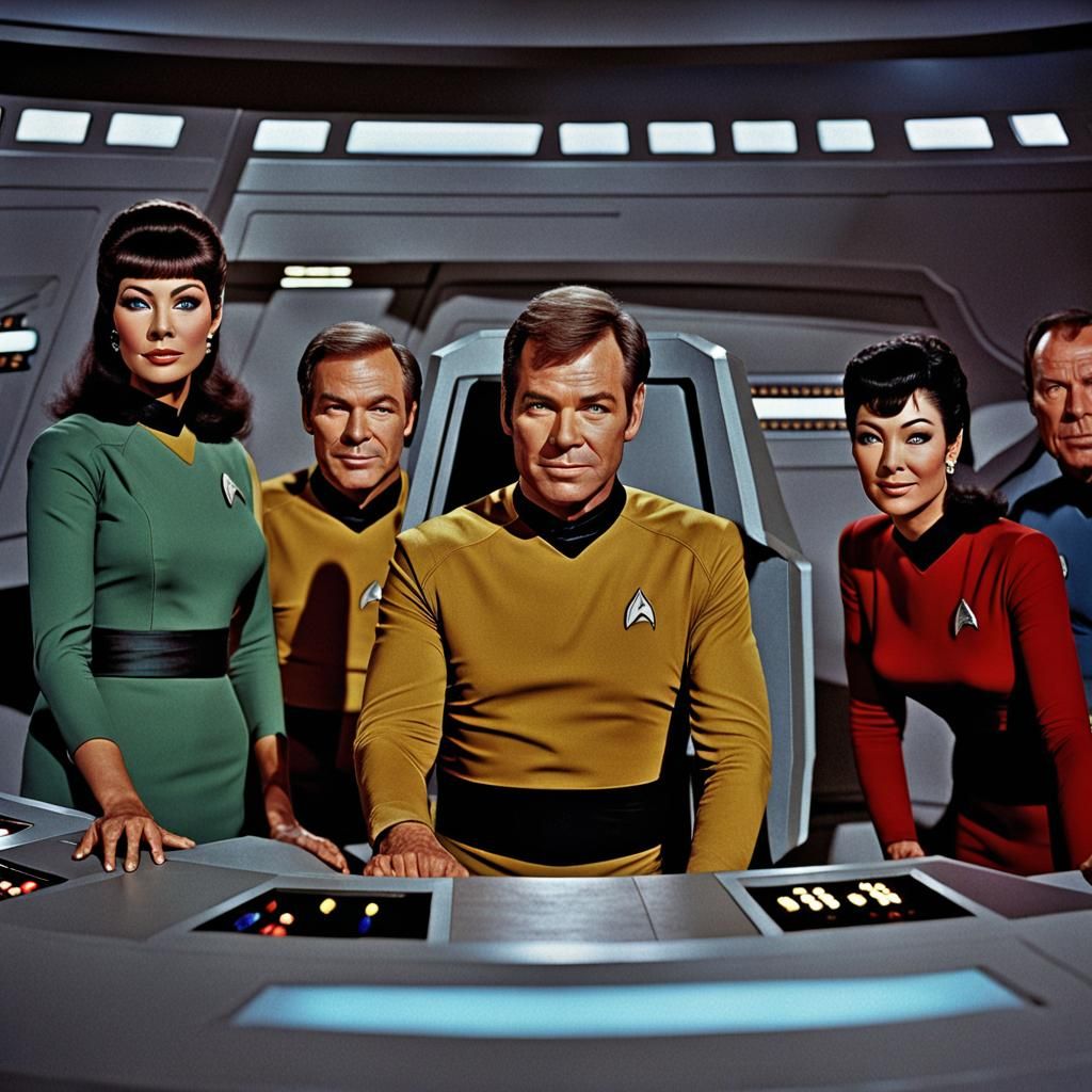 James Kirk Portrait at Enterprise Helm