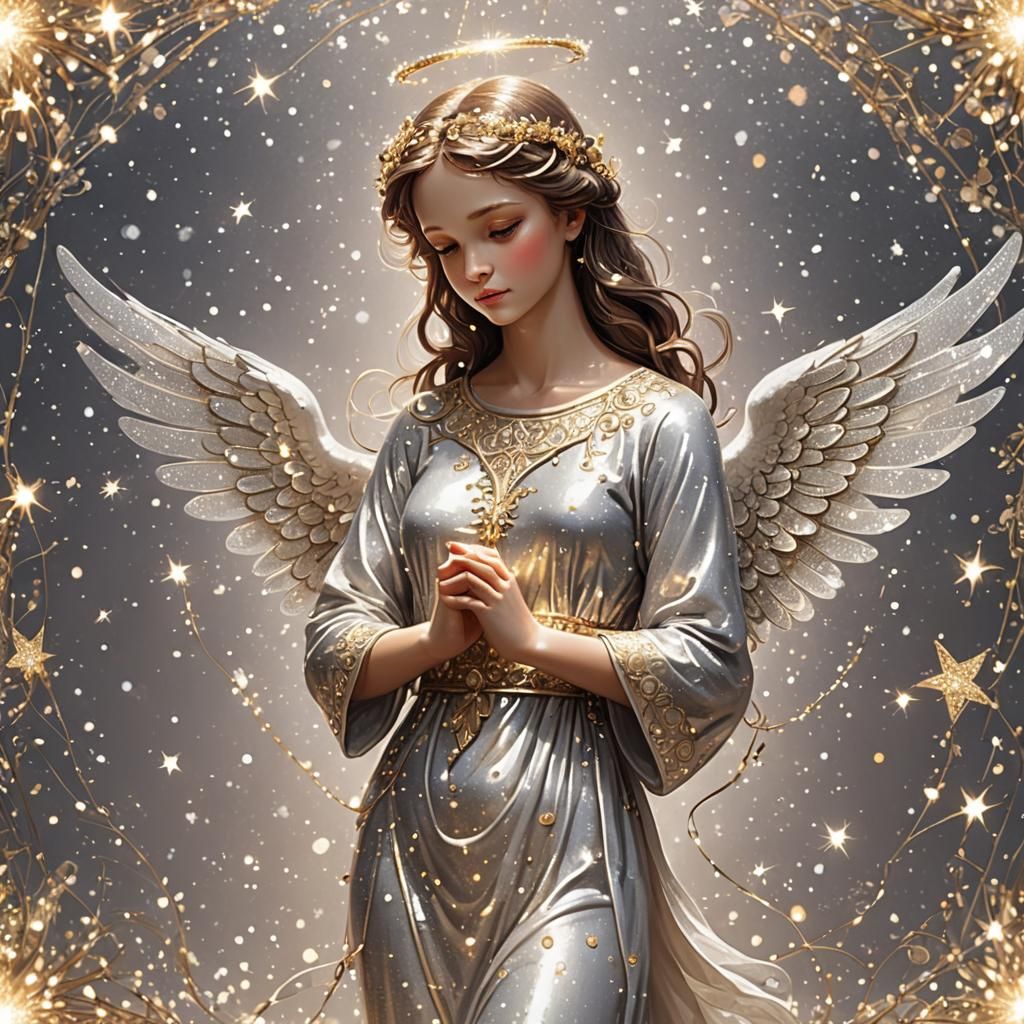 Sparkling Angel of Light and Divinity