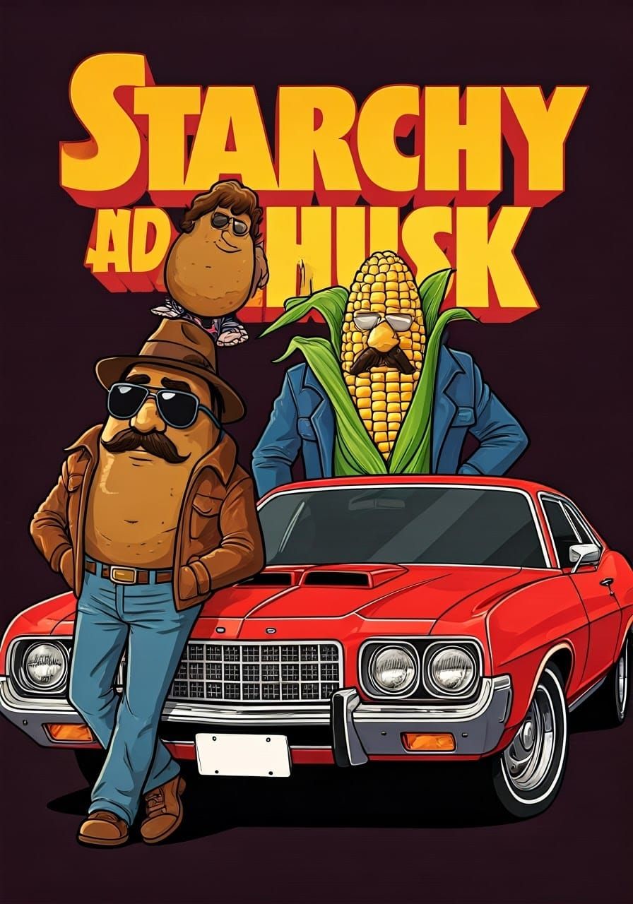 Starchy and Husk: Veggie Parody of Starsky and Hutch