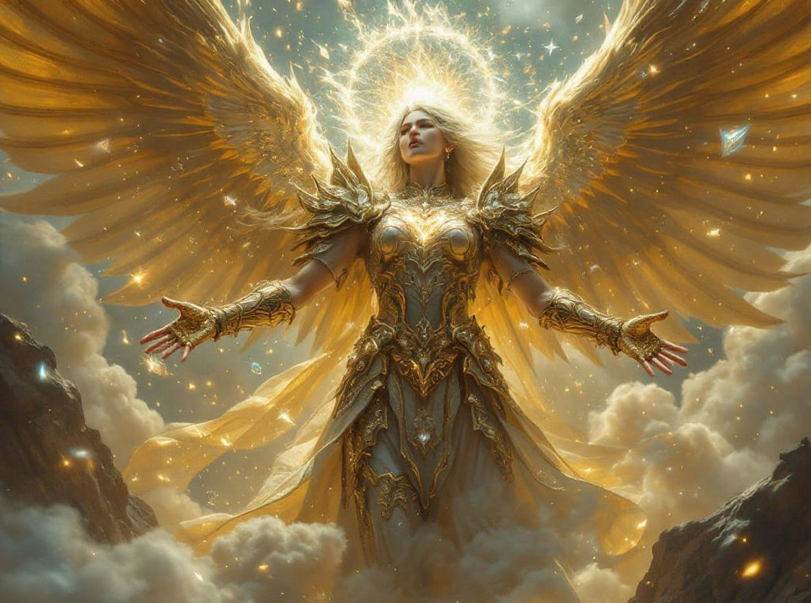 Warrior Angel Shatters Hourglass of Souls