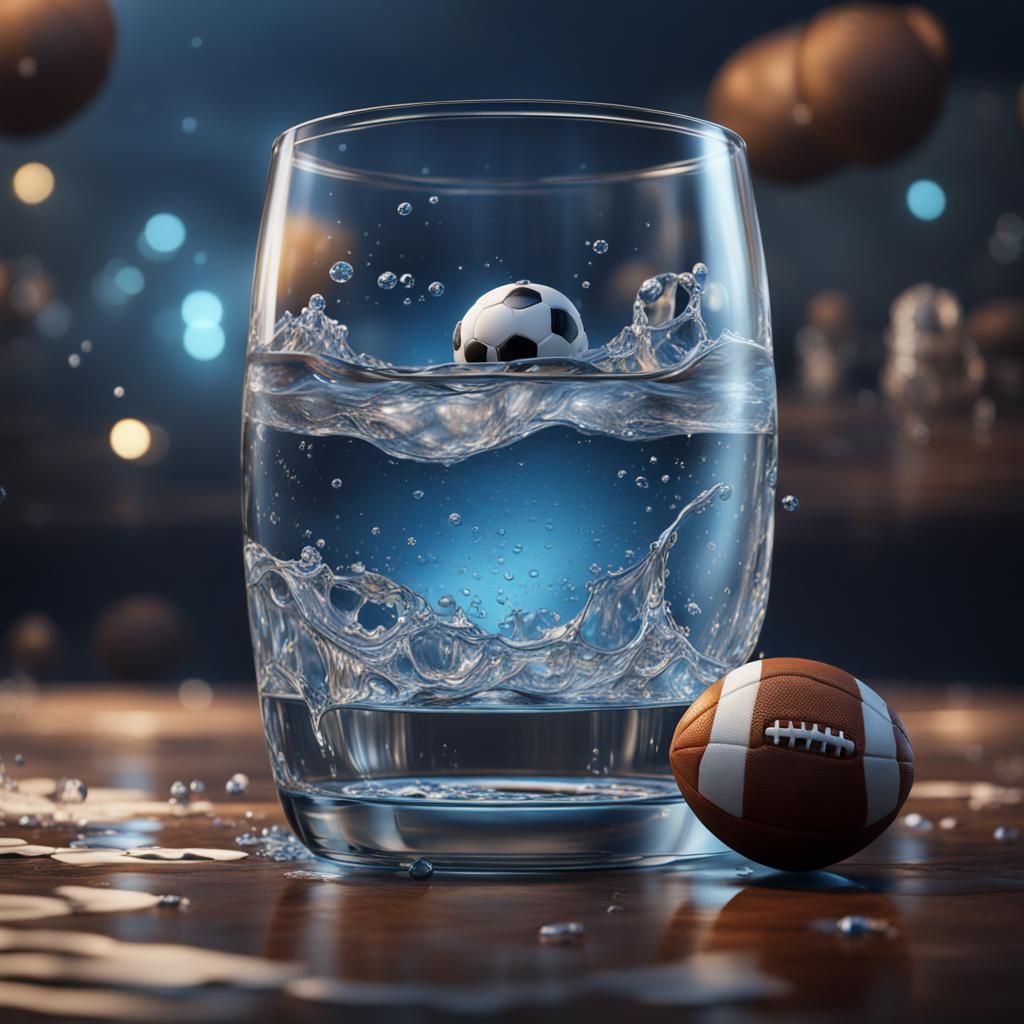 Football in Glass: Detailed Fantasy Concept Art