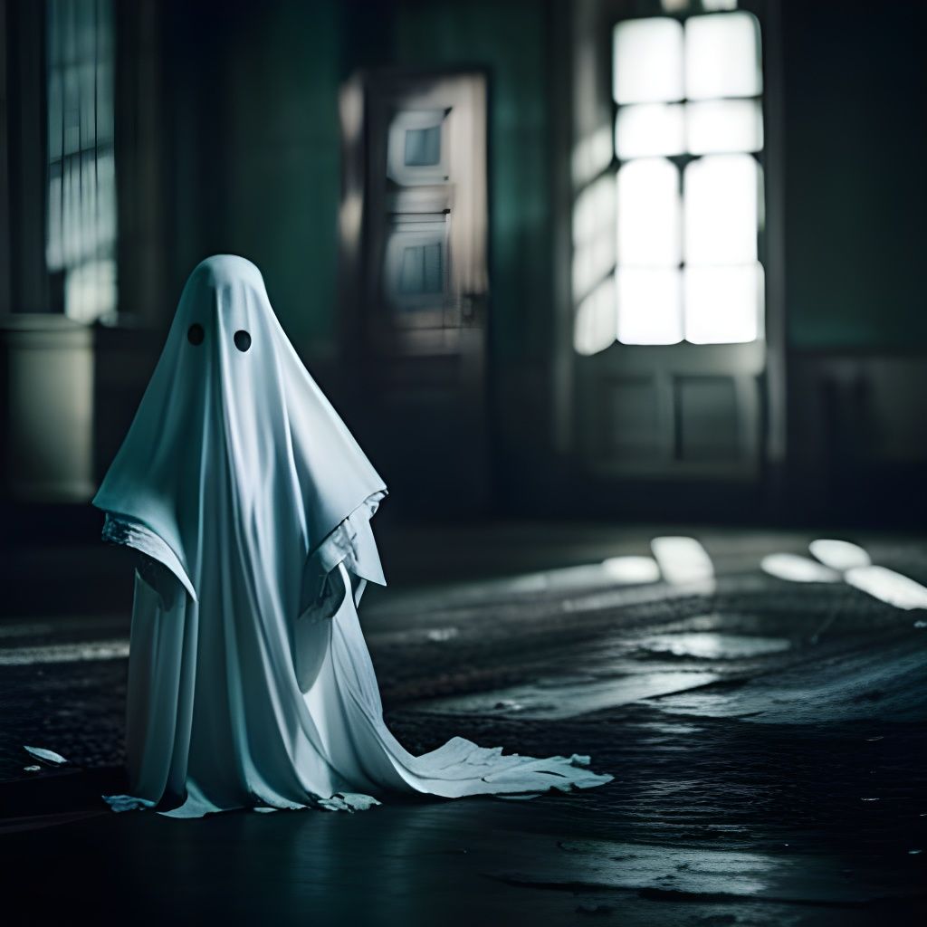 Lonely Ghost in Abandoned Orphanage: Sinister Horror