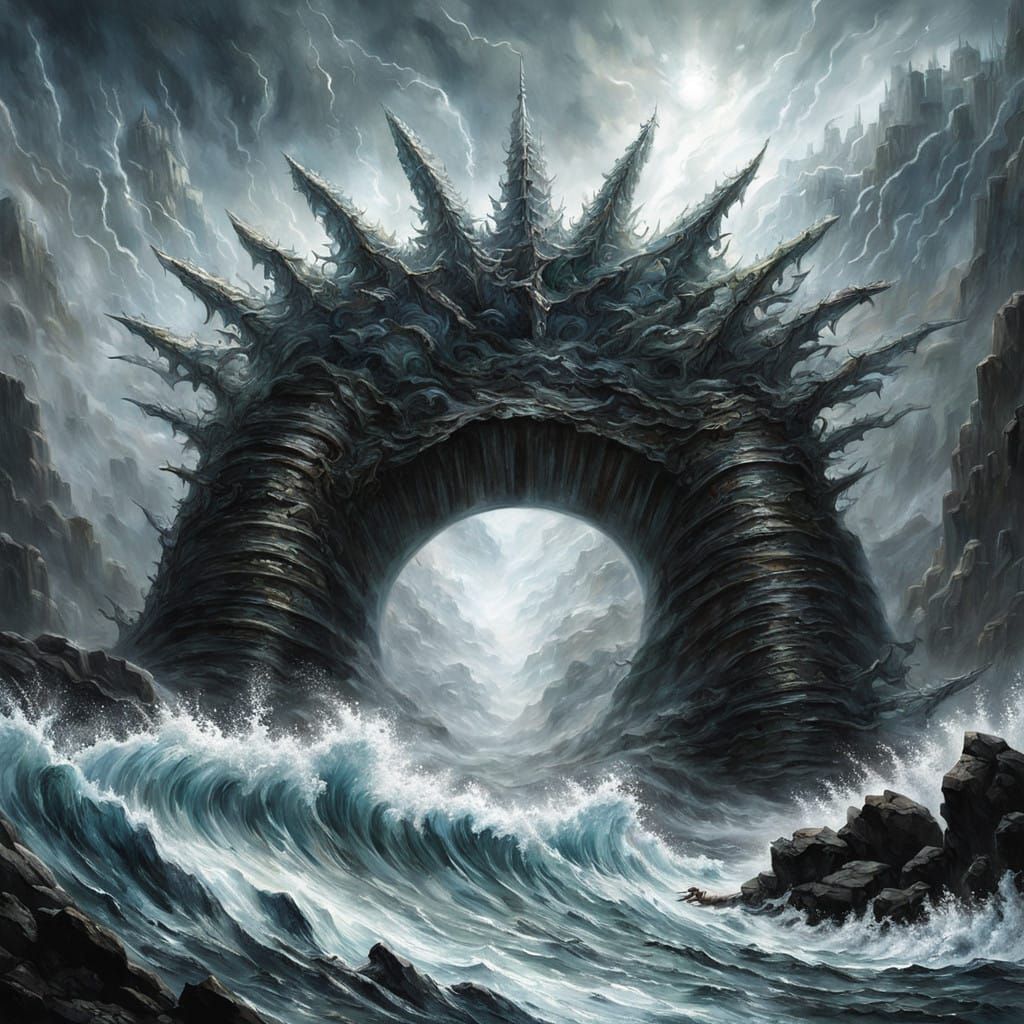 Majestic Gyarados Erupts from Ocean Depths in Hyper-Realisti...