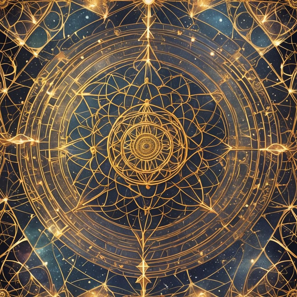 Glittering Sacred Geometry with Magical Aesthetics
