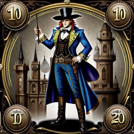 Steampunk Mad Hatter in Oversized Clothes