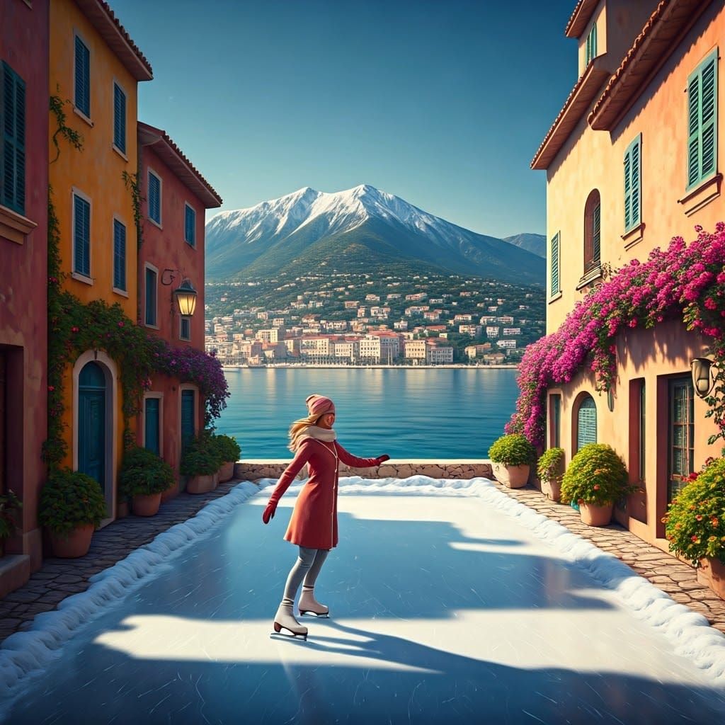 Winter Wonderland in Antibes, Southern France