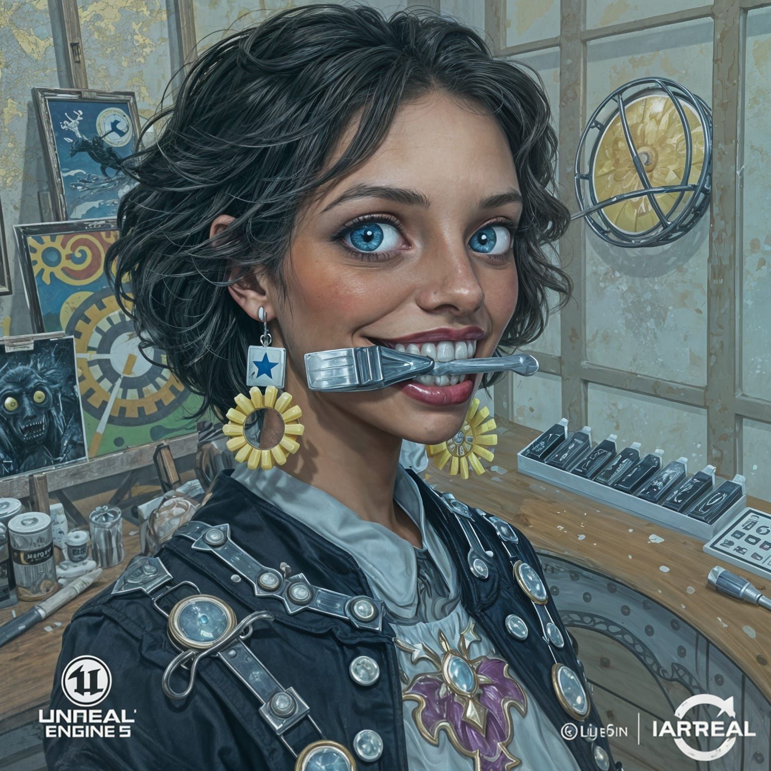 Young Apprentice Artist Focuses on Craft Despite Paintbrush...