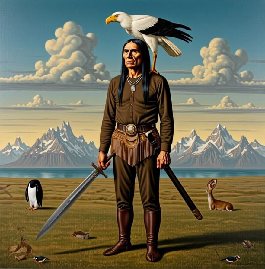 Grimdark Art in the Style of Kent Monkman