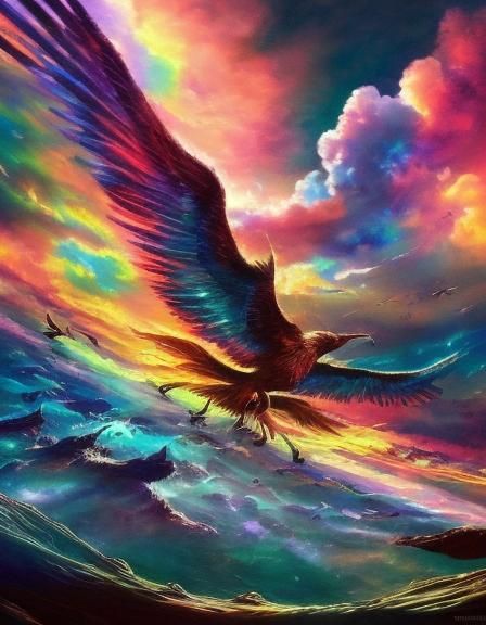 Kaleidoscopic Wings of a Divine Being