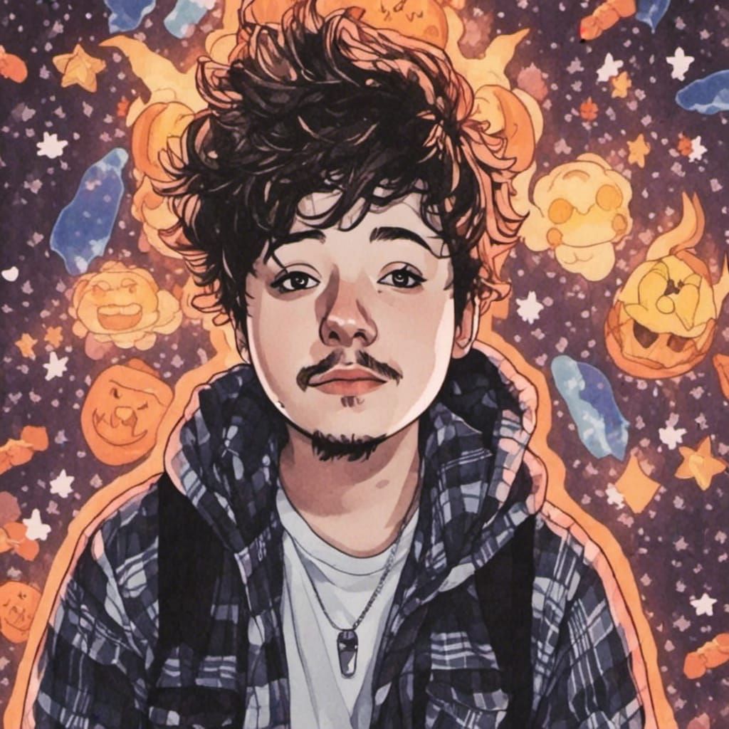 Anime Rock Star Concert Stage Performance