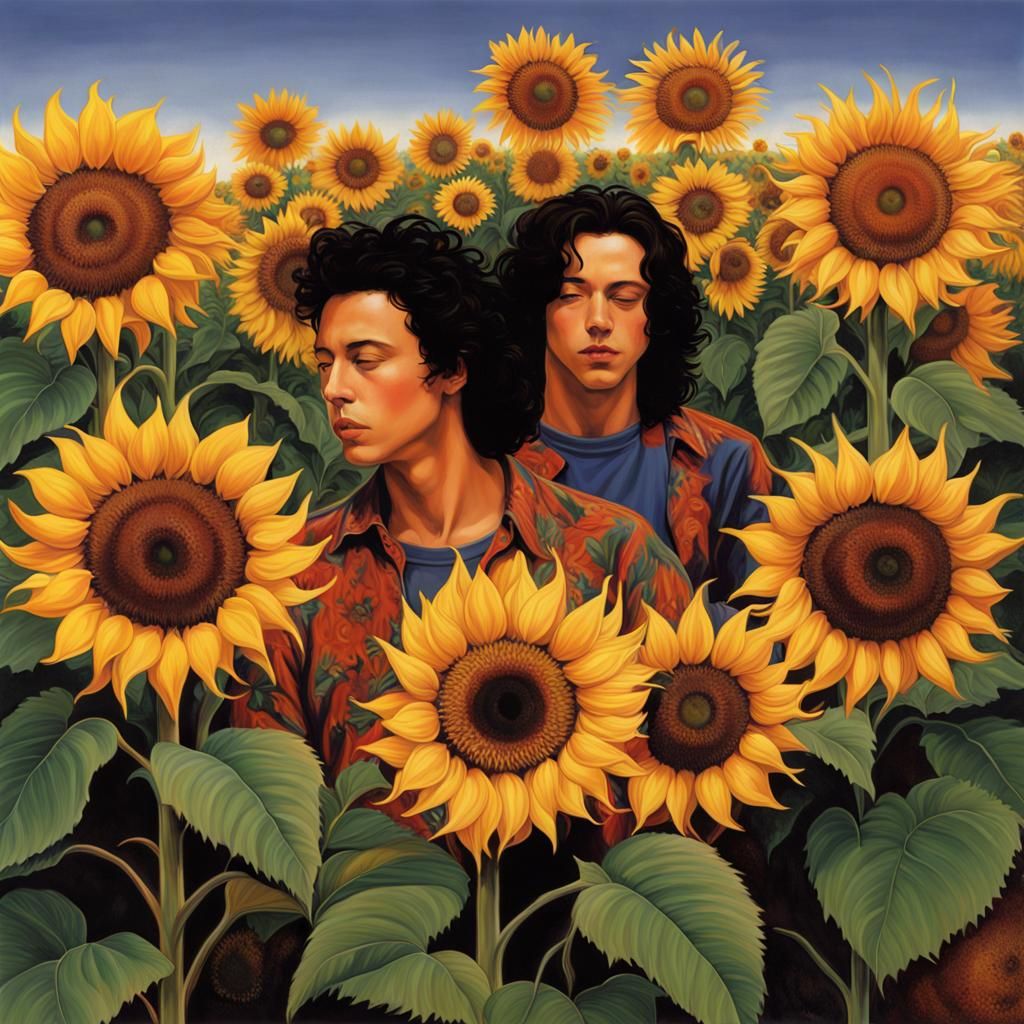 Hyperrealistic Sunflower Splash Art Concept