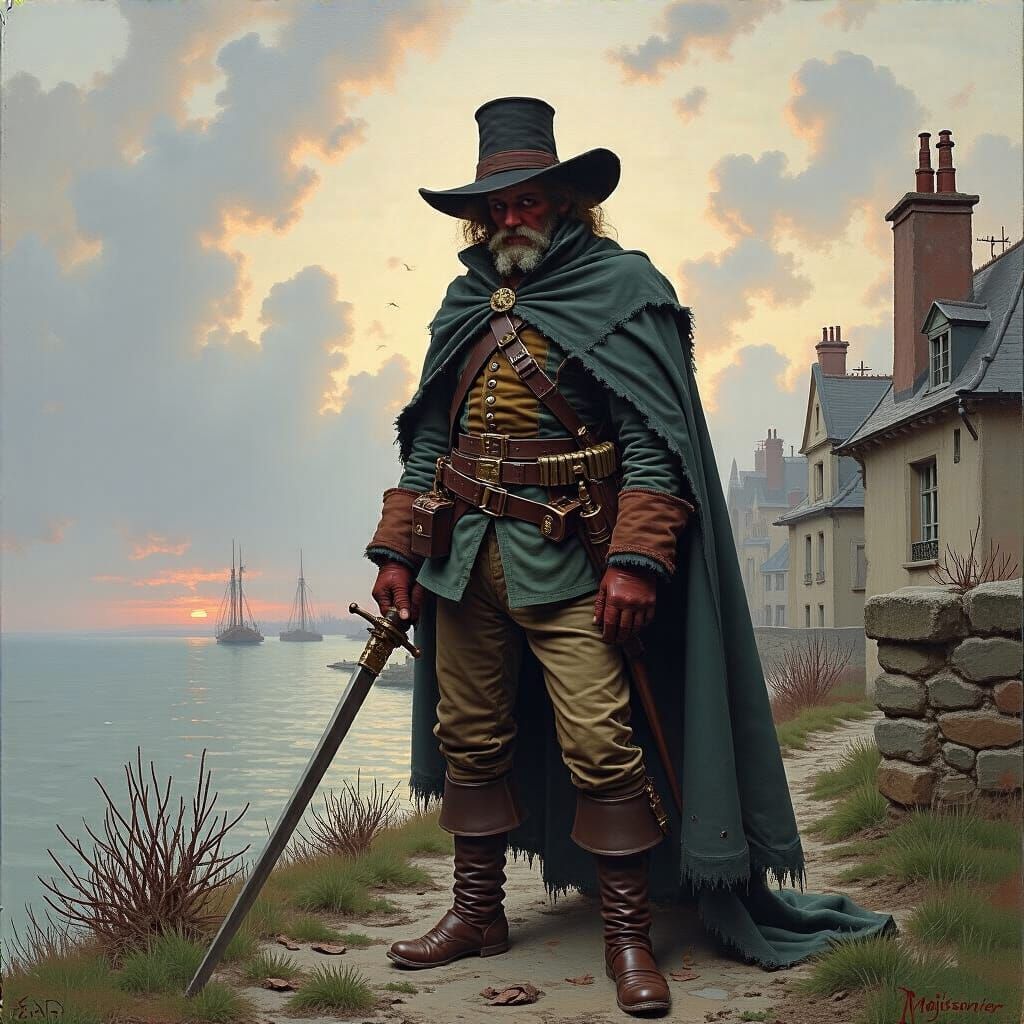 Grimdark Scene in the Style of Ernest Meissonier