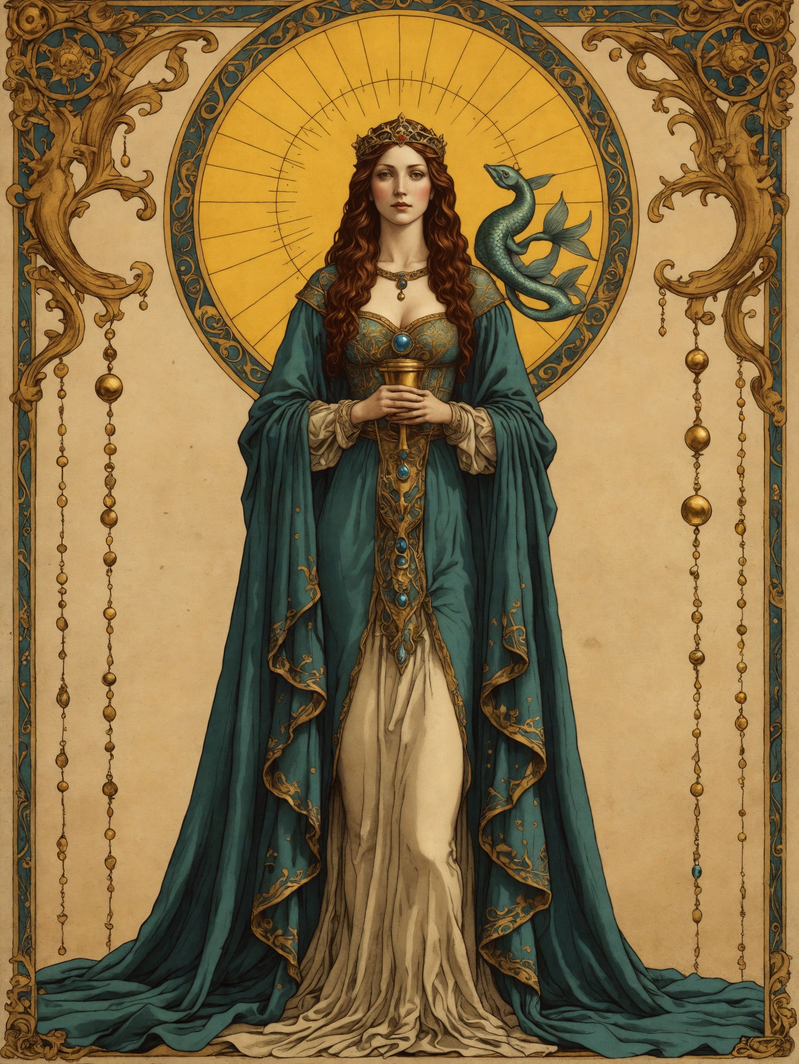 Medieval Tarot Card: The Innocent