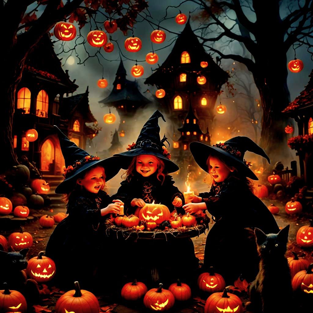 Adorable Baby Witches Celebrate Halloween in Hyperrealistic ...