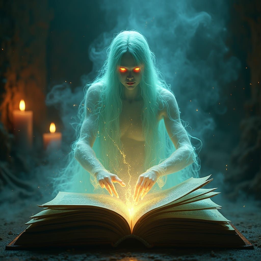 Banshee Emerges from Mystical Tome