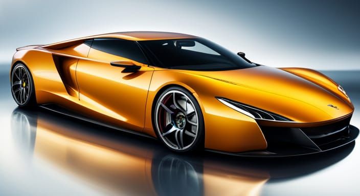 Sleek Supercar in Professional Photography Style