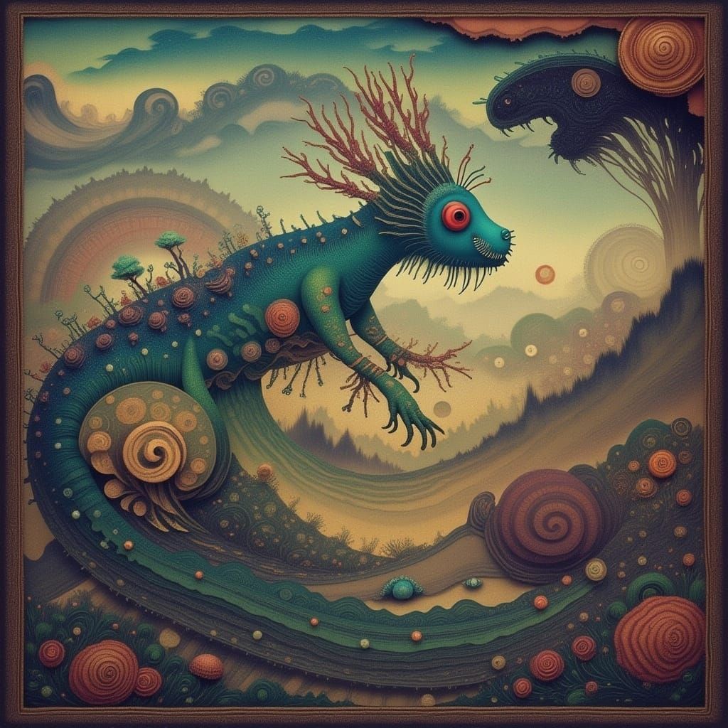 AI Generated Art Based on a Short Prompt