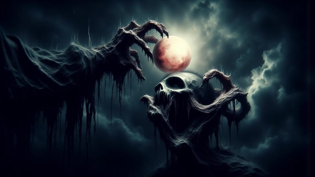 Ethereal Horror Scene in Dark Art