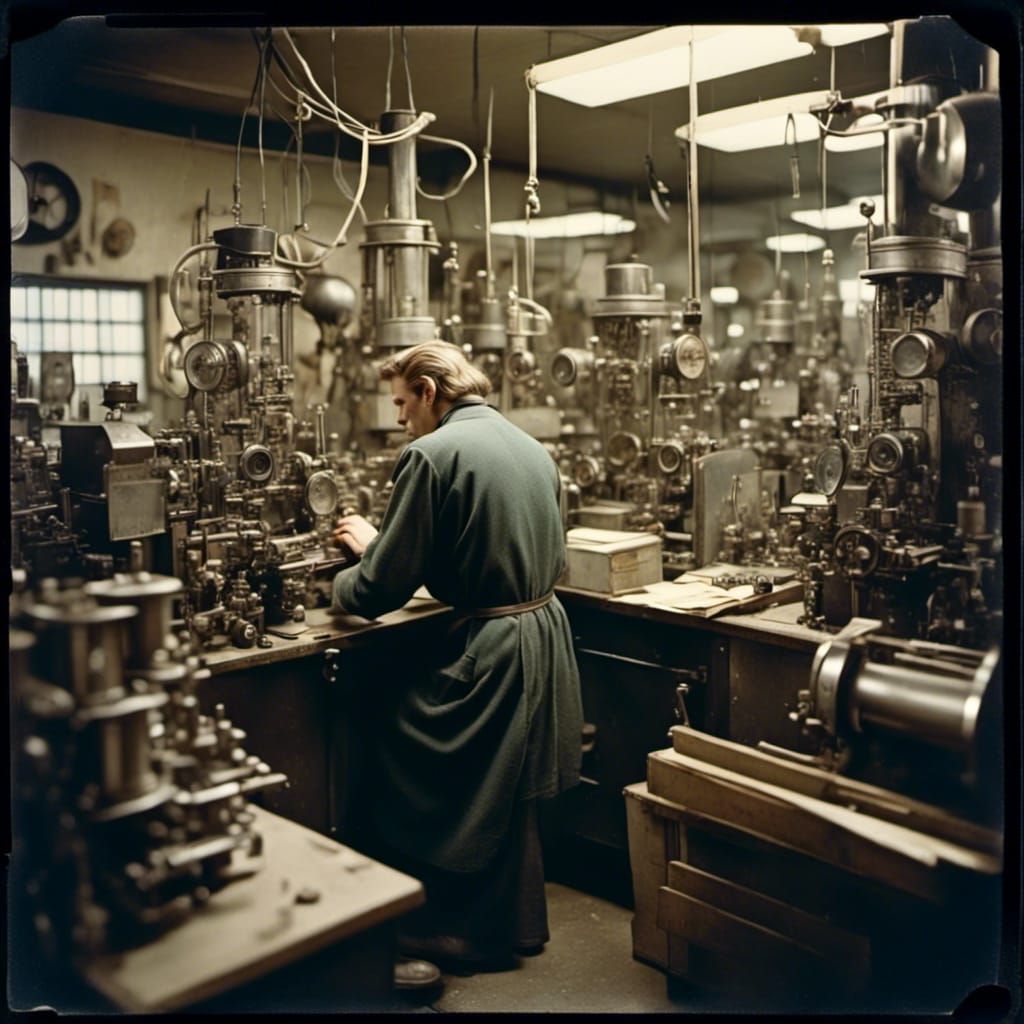 Industrial Lab Technician in Film Processing Laboratory