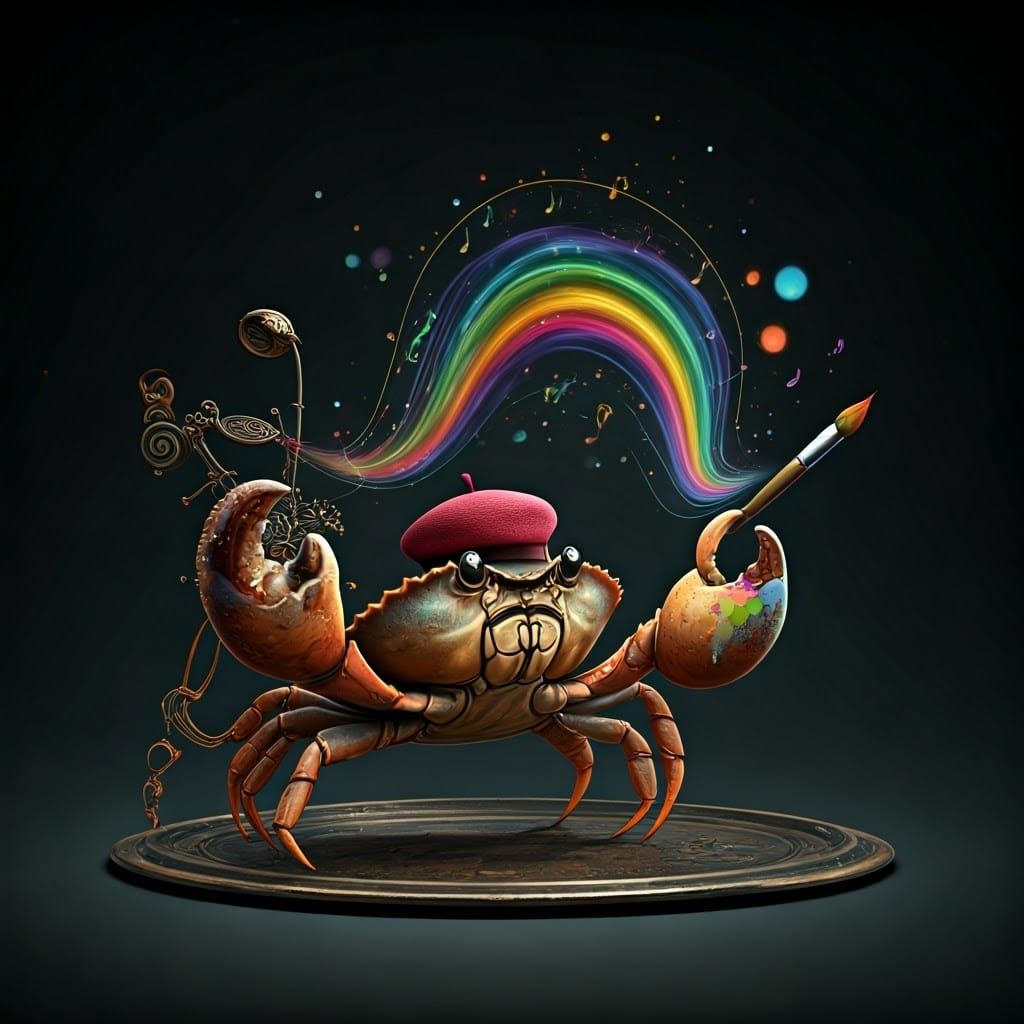 Crab Maestro Creates Steampunk Melody